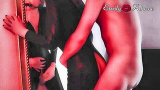 Emily Adaire Leather Catsuit Anal - nude porn video