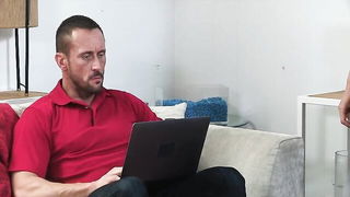 Muscle Stepdad Seduces Twink Stepson - nude porn video