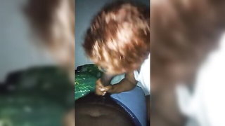 Ebony Redhead Sloppy Deepthroat - nude porn video