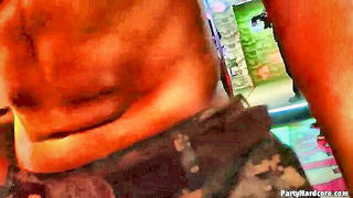 Blonde Teases Muscular Stud Bulge naked girls scene in HD