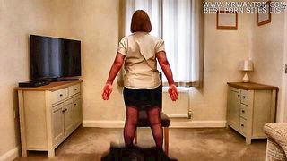 British Mature Housewife Striptease naked girls scene in HD