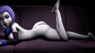 Raven Teen Titans Titjob - nude porn video