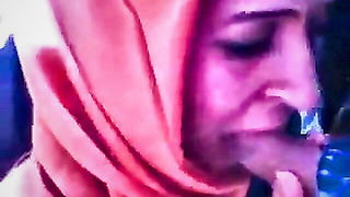 Mature hijabi blowjob close-up naked girls scene in HD