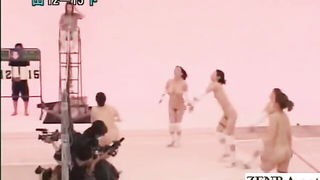Japanese Nudist MILF Volleyball naked girls scene in HD