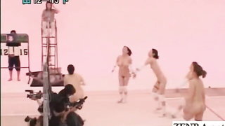Japanese Nudist MILF Volleyball naked girls scene in HD