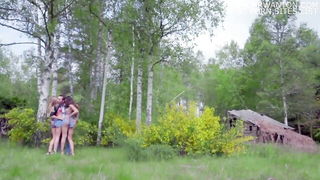 Ricky Mancini outdoor Asian cunnilingus naked girls scene in HD