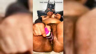 Indian BBW Batman Dildo Ride naked girls scene in HD