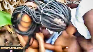 Ebony Jungle Orgy Creampie - nude porn video