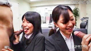 Miha Kimura Nonoka Amamiya Office BJ - nude porn video
