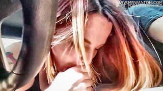 Amateur Redhead Car Blowjob - nude porn video