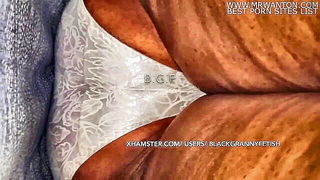 Black granny huge cleavage naked girls scene in HD