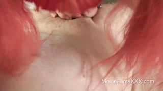 Tattooed Redhead Roommate POV Blowjob - nude porn video