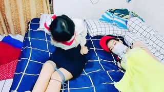 Indo BDSM Bound Asian Lesbians - nude porn video