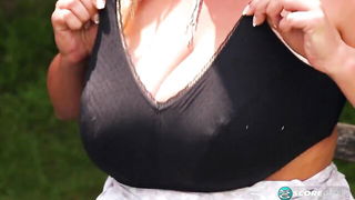 Emilia Boshe Outdoor Ladder Tease - nude porn video