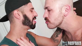 Tattooed Bearded Guy Doggy Style - nude porn video
