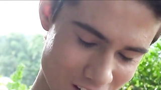 Slim Twink Solo Cumshot naked girls scene in HD