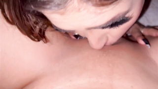 Tattooed Stepsis Lesbian Pussy Eating naked girls scene in HD