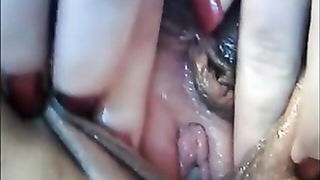 Pink Nailed Outie Pussy Spread naked girls scene in HD