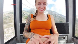 Tattooed Blonde Cable Car Creampie naked girls scene in HD
