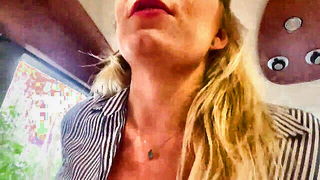 Blonde amateur anal in van naked girls scene in HD