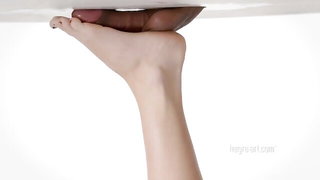 Young Beauty Glory Hole Footjob - nude porn video