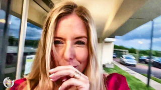 Aurbeaureal red dress blowjob naked girls scene in HD