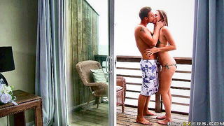 Tori Black Balcony Blowjob - nude porn video
