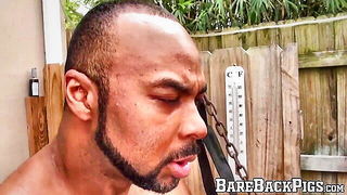 Ebony hunk raw doggy fuck naked girls scene in HD