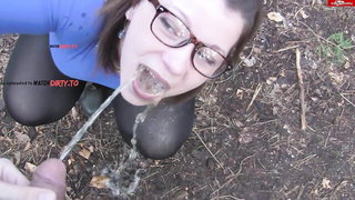 Kasia-Privat outdoor POV handjob naked girls scene in HD