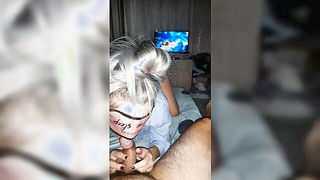 AudreyWet sloppy blowjob climax naked girls scene in HD