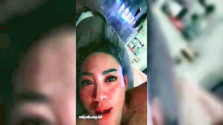 Pregnant Asian POV Selfie naked girls scene in HD