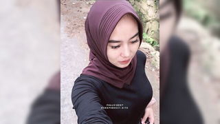 Indonesian Hijab Outdoor Gangbang naked girls scene in HD