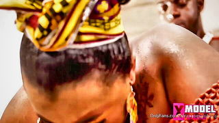 BBW African queen fucks - nude porn video