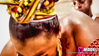 BBW African queen fucks - nude porn video