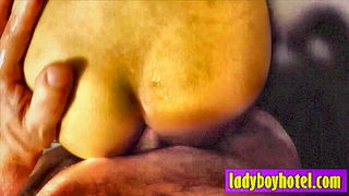 Tattooed Asian Ladyboy Handcuffed BJ naked girls scene in HD