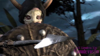 Armored Futanari Satyr Katana - nude porn video