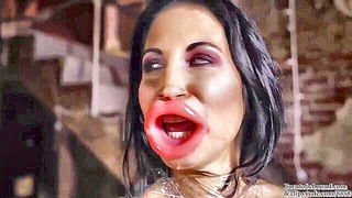 Ball Gagged Brunette Bondage - nude porn video