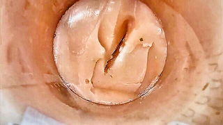 Endoscope creampie inside tight pussy - nude porn video