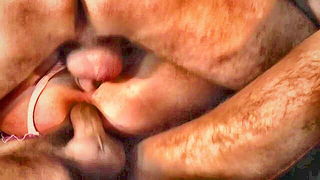 Masked babe MMF threesome naked girls scene in HD