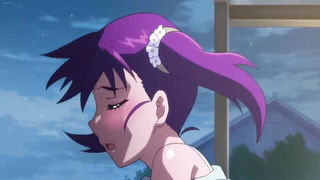 Purple Hair Hentai Doggy Creampie naked girls scene in HD