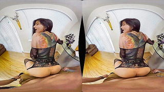 Romi Rain VR Cowgirl POV naked girls scene in HD