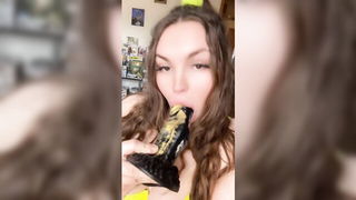 PAWG Fishnets Hitachi Squats naked girls scene in HD