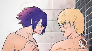 Mirio Tamaki Gym Bathroom naked girls scene in HD