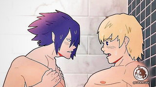 Mirio Tamaki Gym Bathroom naked girls scene in HD