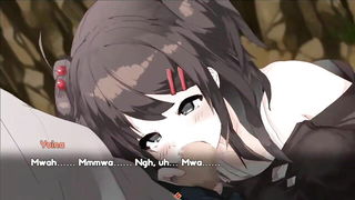 Uruha succubus lingerie tease - nude porn video