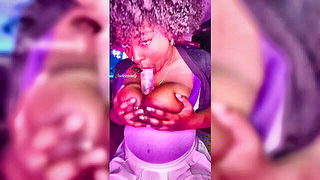 Curvy ebony teen squirting - nude porn video