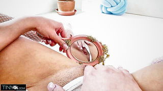 Princess Chloe speculum spread closeup naked girls scene in HD