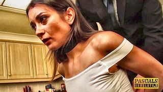 Pascal dominates brunette subslut - nude porn video