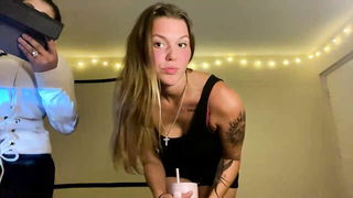 Brookieboooo natural tits teasing naked girls scene in HD