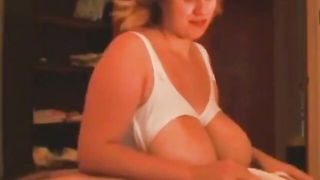 Lactating Blonde MILF Handjob - nude porn video